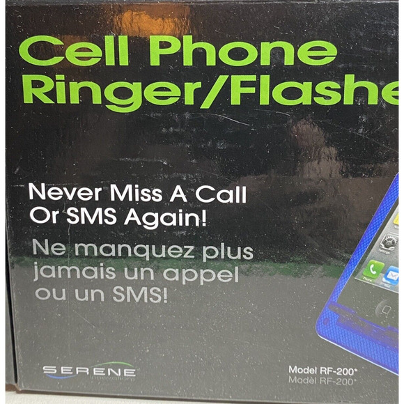 Serene Central Alert Cell Phone Ringer Flasher Land Line Capable Open Box Unit - Picture 8 of 9